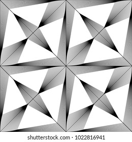 Design seamless monochrome decorative pattern. Abstract lines textured background. Vector art. No gradient