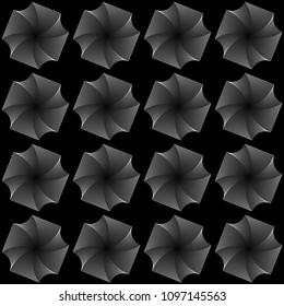 Design seamless monochrome decorative pattern. Abstract lines textured background. Vector art. No gradient