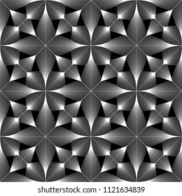 Design seamless monochrome decorative pattern. Abstract lines textured background. Vector art. No gradient