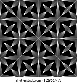 Design seamless monochrome decorative pattern. Abstract lines textured background. Vector art. No gradient