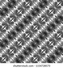 Design seamless monochrome decorative pattern. Abstract lines textured background. Vector art. No gradient
