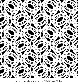 Diseño de un diseño decorativo monocromo impecable. Fondo de nivelación abstracta. Arte vectorial