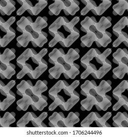 Diseño de un diseño decorativo monocromo impecable. Líneas abstractas texturadas de fondo. Arte vectorial sin degradado