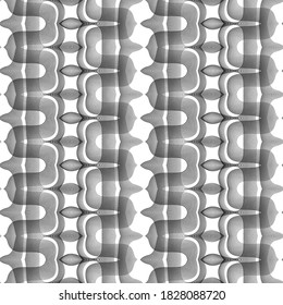 Design nahtlos monochrome Dekorationsmuster. Abstrakter, unscharfer Hintergrund. Vektorkunst