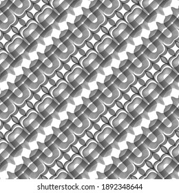 Design seamless monochrome decorative pattern. Abstract lacy background. Vector art