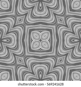 Design seamless monochrome decorative pattern. Abstract background. Vector art. No gradient