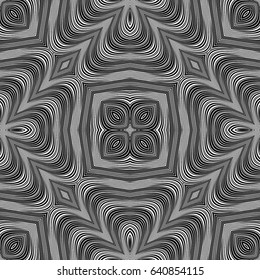 Design seamless monochrome decorative pattern. Abstract background. Vector art. No gradient