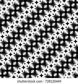 Design seamless monochrome decorative pattern. Abstract background. Vector art