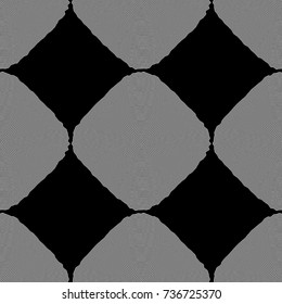 Design seamless monochrome diamond background. Abstract stripe pattern. Vector art. No gradient