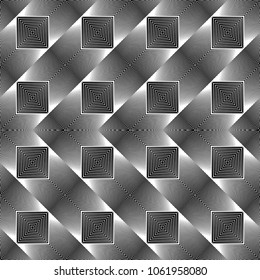 Design seamless monochrome diamond pattern. Abstract geometric background. Vector art. No gradient