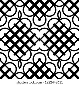 Design seamless monochrome diamond pattern. Abstract decorative background. Vector art
