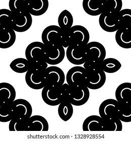 Design seamless monochrome diamond pattern. Abstract grating background. Vector art