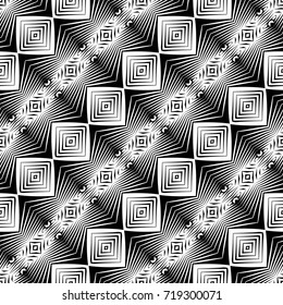 Design seamless monochrome diamond pattern. Abstract decorative background. Vector art. No gradient