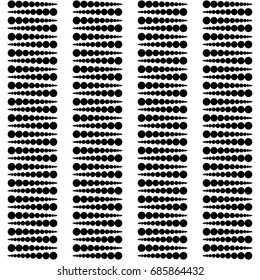 Design seamless monochrome dots pattern. Abstract background. Vector art