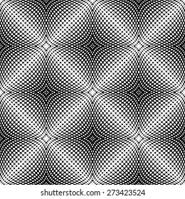 Design seamless monochrome dotted pattern. Abstract grid textured background. Vector art. No gradient