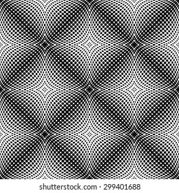 Design seamless monochrome dotted pattern. Abstract grid textured background. Vector art. No gradient