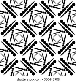 Design seamless monochrome dotted pattern. Abstract background. Vector art