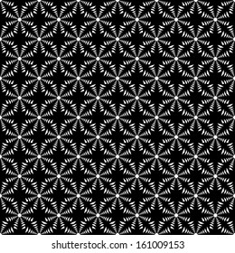 Design seamless monochrome flower pattern. Vector art