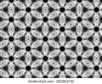 Design seamless monochrome geometric pattern. Abstract lines textured background. Vector art. No gradient