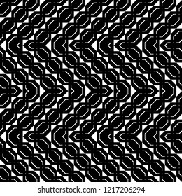 Design seamless monochrome geometric pattern. Abstract zigzag background. Vector art