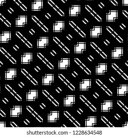 Design seamless monochrome geometric pattern. Abstract background. Vector art