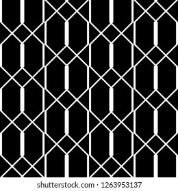 Design seamless monochrome geometric pattern. Abstract background. Vector art