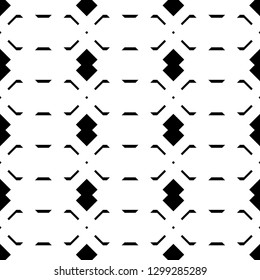 Design seamless monochrome geometric pattern. Abstract background. Vector art