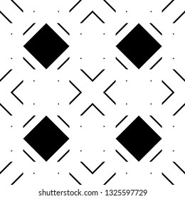 Design seamless monochrome geometric pattern. Abstract background. Vector art