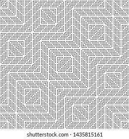 Design seamless monochrome geometric pattern. Abstract background. Vector art