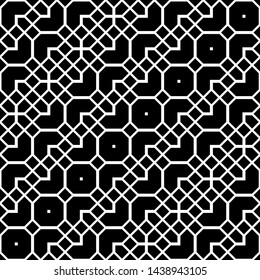 Design seamless monochrome geometric pattern. Abstract zigzag background. Vector art