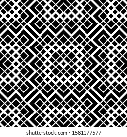 Design seamless monochrome geometric pattern. Abstract grating background. Vector art