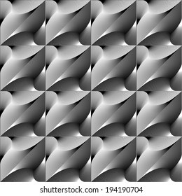 Design seamless monochrome geometric pattern. Abstract diagonal textured background. Vector art. No gradient