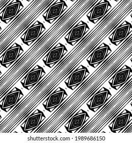 Diseño de un patrón geométrico monocromo sin fisuras. Resumen de fondo de stripy. Arte vectorial