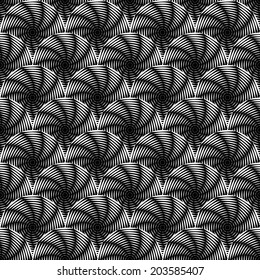 Design seamless monochrome geometric pattern. Diagonal textured background. Vector art