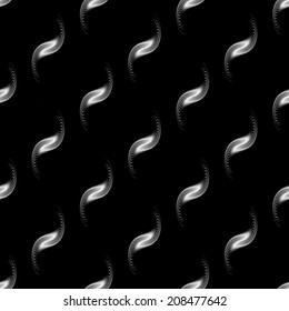 Design seamless monochrome geometric pattern. Abstract whirl lines textured twisted background. Vector art