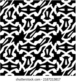 Design seamless monochrome geometric pattern. Abstract background. Vector art.Perfect for site backdrop, wrapping paper, wallpaper, textile and surface design. 