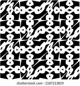 Diseño de un patrón geométrico monocromo sin fisuras. Antecedentes abstractos. Arte vectorial.Perfecto para el fondo del sitio, papel envolvente, papel tapiz, textil y diseño de superficie. 