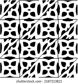 Design seamless monochrome geometric pattern. Abstract background. Vector art.Perfect for site backdrop, wrapping paper, wallpaper, textile and surface design. 