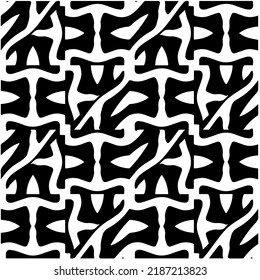 Diseño de un patrón geométrico monocromo sin fisuras. Antecedentes abstractos. Arte vectorial.Perfecto para el fondo del sitio, papel envolvente, papel tapiz, textil y diseño de superficie. 