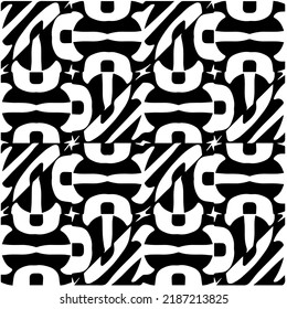 Design seamless monochrome geometric pattern. Abstract background. Vector art.Perfect for site backdrop, wrapping paper, wallpaper, textile and surface design. 