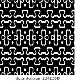 Design seamless monochrome geometric pattern. Abstract background. Vector art.Perfect for site backdrop, wrapping paper, wallpaper, textile and surface design. 