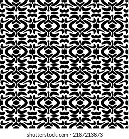 Entwurf nahtloser monochromer geometrischer Muster. Abstrakter Hintergrund. Vector art.Perfekt für Website-Hintergrund, Wickelpapier, Tapete, Textil und Oberflächendesign. 