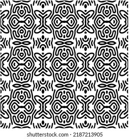 Design seamless monochrome geometric pattern. Abstract background. Vector art.Perfect for site backdrop, wrapping paper, wallpaper, textile and surface design. 