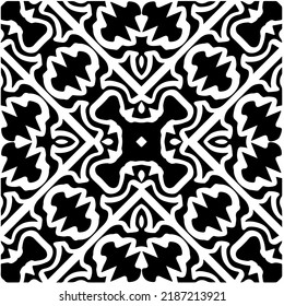 Design seamless monochrome geometric pattern. Abstract background. Vector art.Perfect for site backdrop, wrapping paper, wallpaper, textile and surface design. 