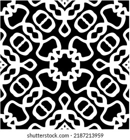 Diseño de un patrón geométrico monocromo sin fisuras. Antecedentes abstractos. Arte vectorial.Perfecto para el fondo del sitio, papel envolvente, papel tapiz, textil y diseño de superficie. 