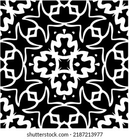 Design seamless monochrome geometric pattern. Abstract background. Vector art.Perfect for site backdrop, wrapping paper, wallpaper, textile and surface design. 