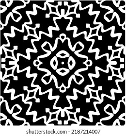 Design seamless monochrome geometric pattern. Abstract background. Vector art.Perfect for site backdrop, wrapping paper, wallpaper, textile and surface design. 