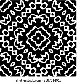 Diseño de un patrón geométrico monocromo sin fisuras. Antecedentes abstractos. Arte vectorial.Perfecto para el fondo del sitio, papel envolvente, papel tapiz, textil y diseño de superficie. 