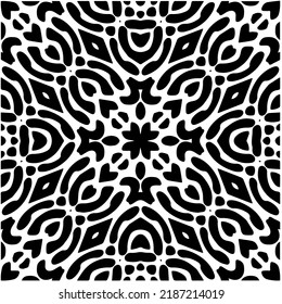 Design seamless monochrome geometric pattern. Abstract background. Vector art.Perfect for site backdrop, wrapping paper, wallpaper, textile and surface design. 