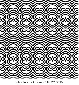 Design seamless monochrome geometric pattern. Abstract background. Vector art.Perfect for site backdrop, wrapping paper, wallpaper, textile and surface design. 